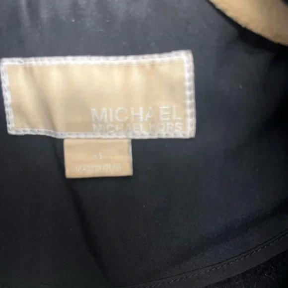 Michael Kors Women's Black Belted Utility Jacket - Picture 4 of 5